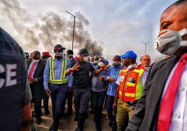 Gov Sanwoolu Visits Site Of Gas Explosion And Sets Up N2b Relief Fund