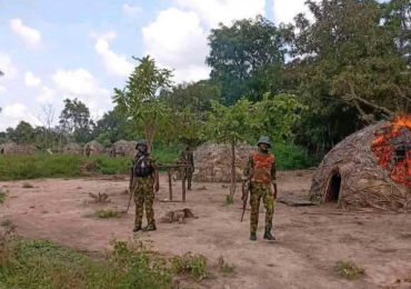 TROOPS OF 6 BRIGADE NIGERIAN ARMY DESTROY BANDITS’ CAMP IN TAKUM TARABA STATE