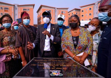GOV SANWOOLU COMMISSIONS 216 LAGOS HOMES IN  SURULERE, NAMES IT AFTER RAJI FASOLA